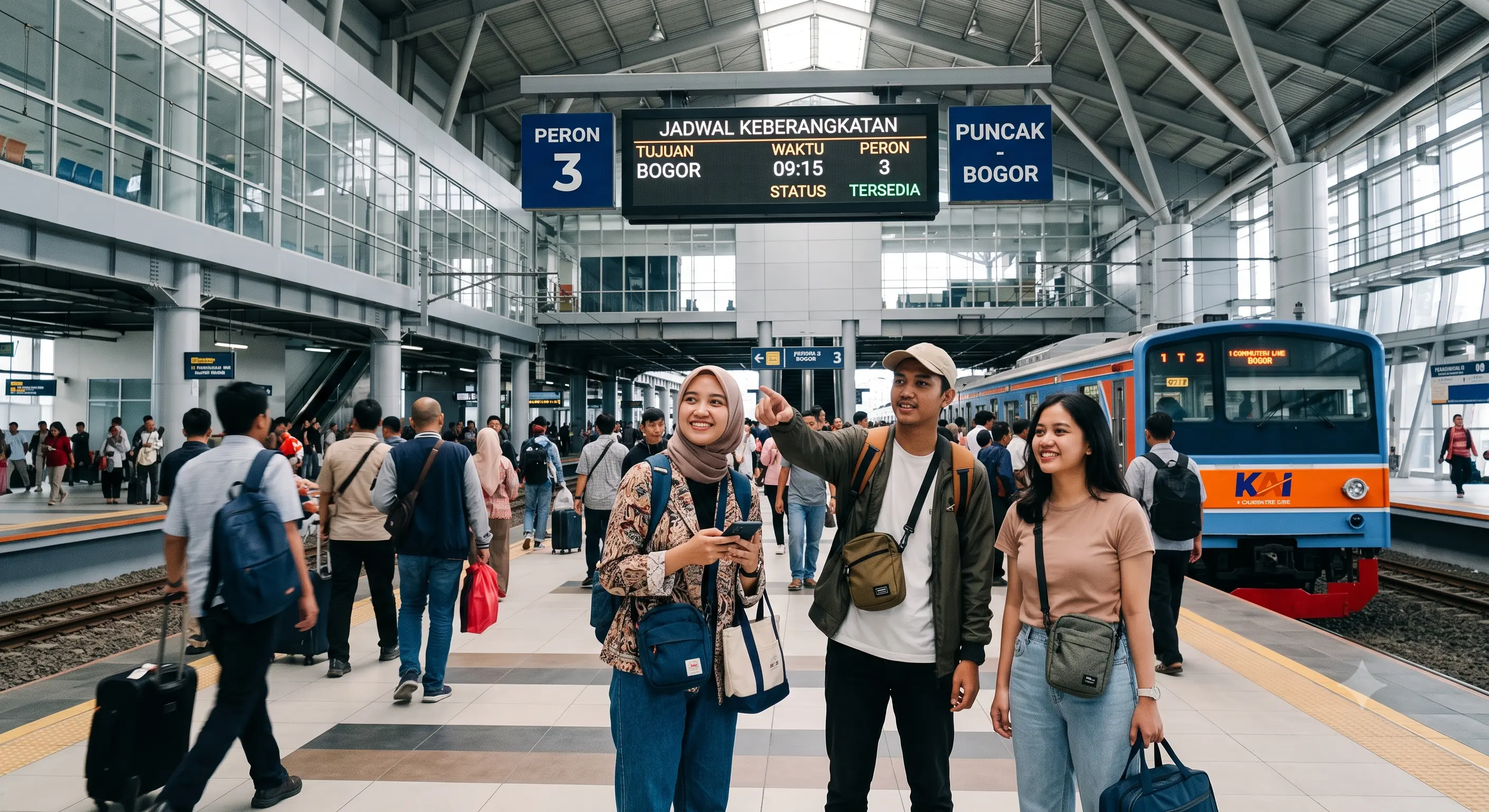 Naik LRT Jabodebek sebelum liburan ke villa Puncak Bogor